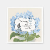 Alice im Wunderland Curiouser Hydrangea Napkins Serviette (Vorderseite)