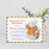 Alice im Wunderland Custom Baby Dusche lädt ein Einladung (Stehend Vorderseite)