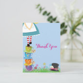 Alice im Wunderland danke Ihnen Karten (Stehend Vorderseite)