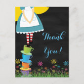 Alice im Wunderland danke Ihnen Postkarten (Vorderseite)