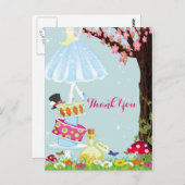 Alice im Wunderland danken Ihnen Postkarten (Vorne/Hinten)