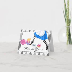 Alice im Wunderland danken Ihnen zu kardieren Dankeskarte