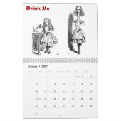 Alice im Wunderland, das Jahr in den Bildern Kalender (Jan 2027)