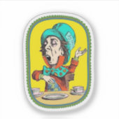 Alice im Wunderland, das Mad Hatter Aufkleber (Vorderseite)