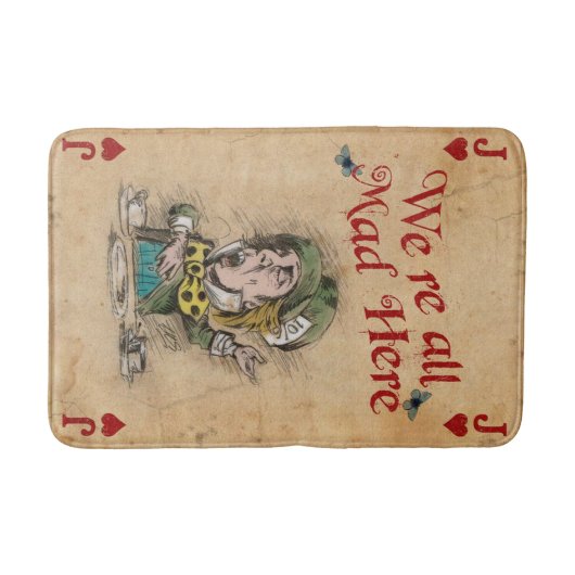 Alice im Wunderland, das Mad Hatter, Badematte (Vorderseite)