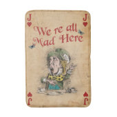Alice im Wunderland, das Mad Hatter, Badematte (Vorderseite Vertikal)