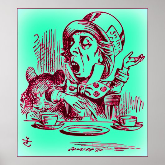 Alice im Wunderland - Das Mad Hatter Poster (Vorne)