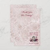 Alice im Wunderland Das Mad Hatter Tee Party Dankeskarte (Vorne/Hinten)