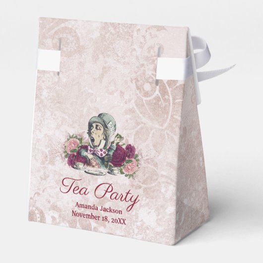 Alice im Wunderland Das Mad Hatter Tee Party Geschenkschachtel (Rückseite)