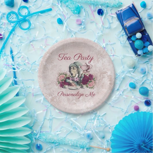Alice im Wunderland Das Mad Hatter Tee Party Pappteller (Party)