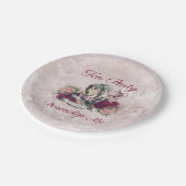 Alice im Wunderland Das Mad Hatter Tee Party Pappteller (Schrägansicht)