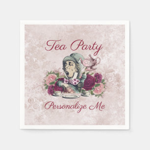 Alice im Wunderland Das Mad Hatter Tee Party Serviette