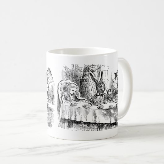 Alice im Wunderland - Das Tea-Party des Mad Hatter Kaffeetasse (VorderseiteRechts)