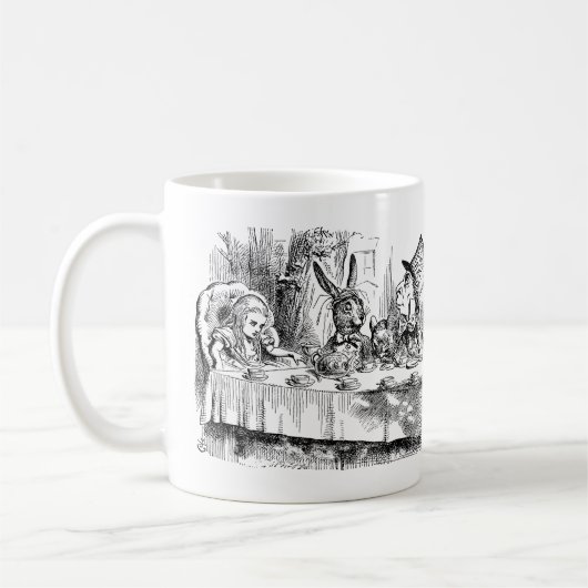 Alice im Wunderland - Das Tea-Party des Mad Hatter Kaffeetasse (Links)