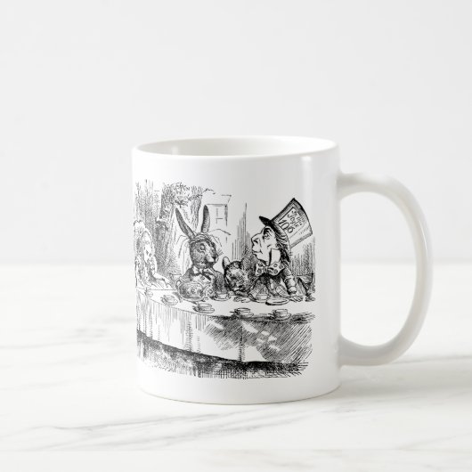 Alice im Wunderland - Das Tea-Party des Mad Hatter Kaffeetasse (Rechts)