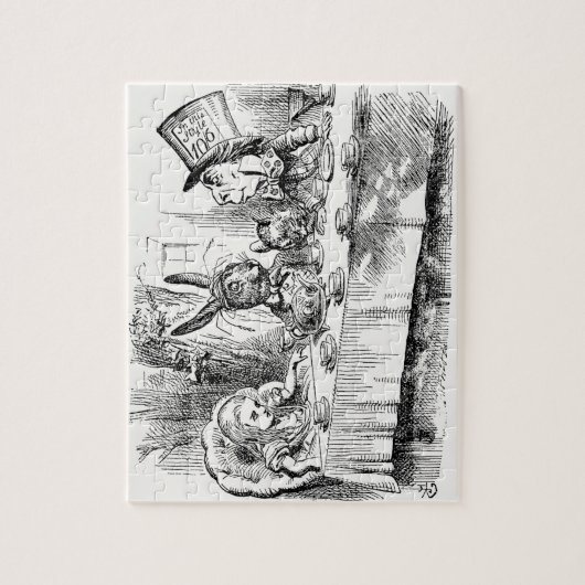 Alice im Wunderland - Das Tea-Party des Mad Hatter Puzzle (Vertikal)