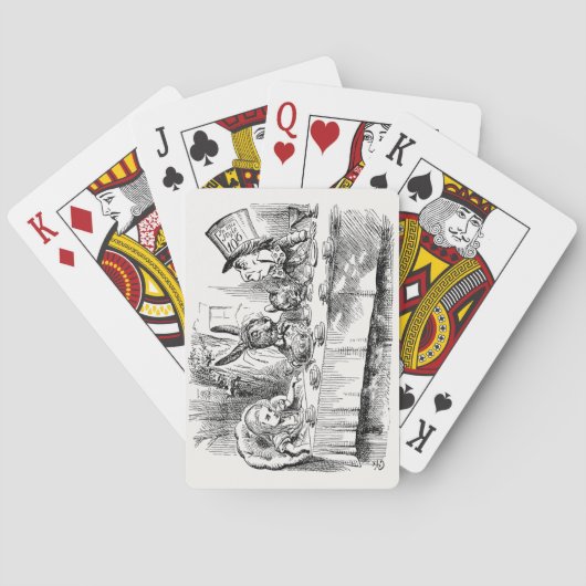 Alice im Wunderland - Das Tea-Party des Mad Hatter Spielkarten (Rückseite)