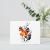 Alice im Wunderland das weiße Kaninchen durch Postkarte (Stehend Vorderseite)