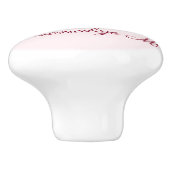 Alice im Wunderland Das weiße Kaninchen Personalis Keramikknauf (Seitenansicht)