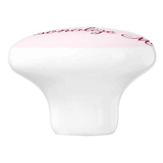 Alice im Wunderland Das weiße Kaninchen Personalis Keramikknauf (Seitenansicht)