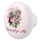 Alice im Wunderland Das weiße Kaninchen Personalis Keramikknauf (Rechts)