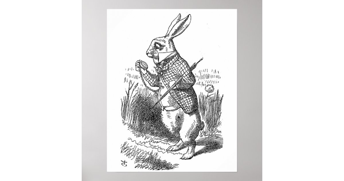 Alice Im Wunderland Weißer Hase Zitat