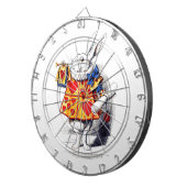 Alice im Wunderland Das weiße Kaninchen von Tennie Dartscheibe (Vorderseite rechts)