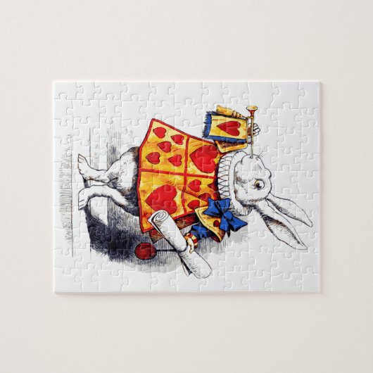 Alice im Wunderland Das weiße Kaninchen von Tennie Puzzle (Horizontal)
