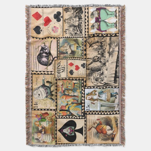 Alice im Wunderland Decke (Vorderseite Vertikal)