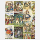 Alice im Wunderland-Decke Fleecedecke (Vorderseite)