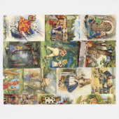Alice im Wunderland-Decke Fleecedecke (Vorderseite (Horizontal))