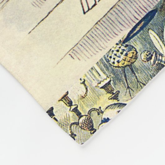 Alice im Wunderland-Decke Fleecedecke (Ecke)