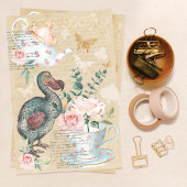 Alice im Wunderland Decoupage Dodo Bird Seidenpapier