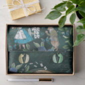 Alice im Wunderland Decoupage Vintag Cheshire Cat Seidenpapier (Geschenk)