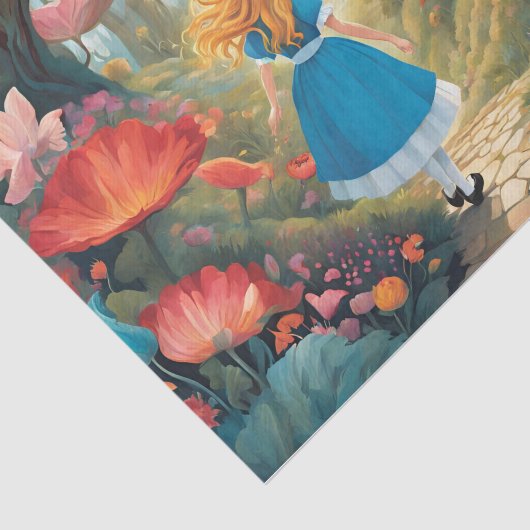 Alice im Wunderland-Dekoupage-Tissue-Papier Seidenpapier (Ausschnitt)