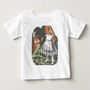 Alice im Wunderland & der verrückte Hatter Baby T-shirt