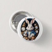 Alice im Wunderland der Weißen Kaninchen und Rose Button (Vorne & Hinten)