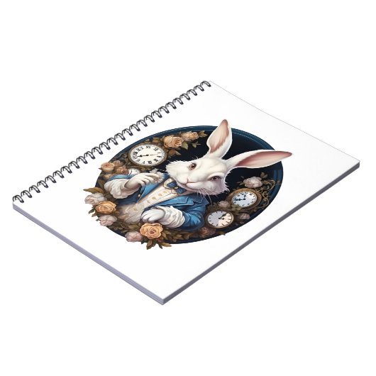 Alice im Wunderland der Weißen Kaninchen und Rose Notizblock (Linke Seite)