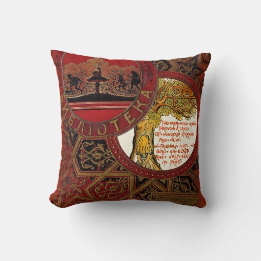 Alice im Wunderland "die Cheshire-Katzen-" Kissen (Vorderseite)