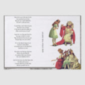 Alice im Wunderland, die das Tarts-Lied gestohlen Seidenpapier (Vorderseite)