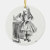 Alice im Wunderland, die Flasche "Drink Me" halten Keramik Ornament (Vorne)