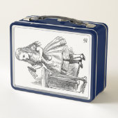 Alice im Wunderland, die Flasche "Drink Me" halten Metall Brotdose (Rückseite)