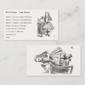 Alice im Wunderland, die Flasche "Drink Me" halten Visitenkarte (Vorne/Hinten)