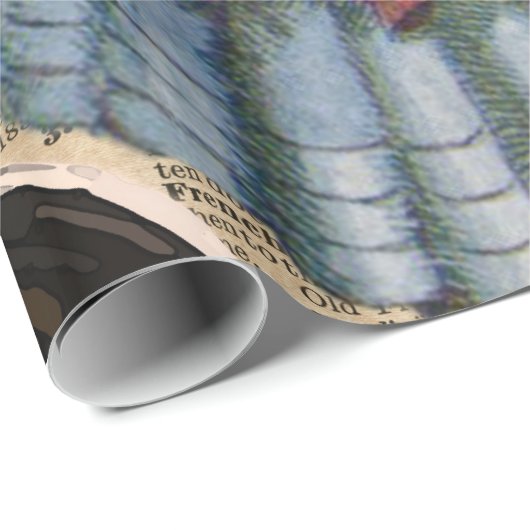 Alice im Wunderland, die in Zeit reist Geschenkpapier (Rolleneckpunkt)