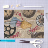 Alice im Wunderland, die in Zeit reist Seidenpapier (Handwerk)