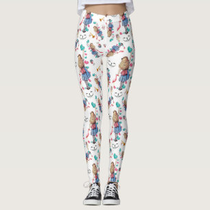 Alice im Wunderland, die MusterLeggins wiederholt Leggings