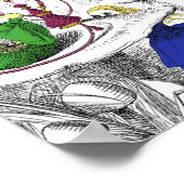 Alice im Wunderland - Die Raupe Poster (Ecke)