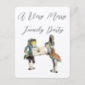 Alice im Wunderland Dinner Party Einladung (Rückseite)