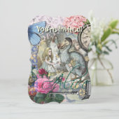 Alice im Wunderland Dodo Klassische Kunstwerke Einladung (Stehend Vorderseite)