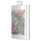 Alice im Wunderland Dodo Klassische Kunstwerke Flachmann (Links)